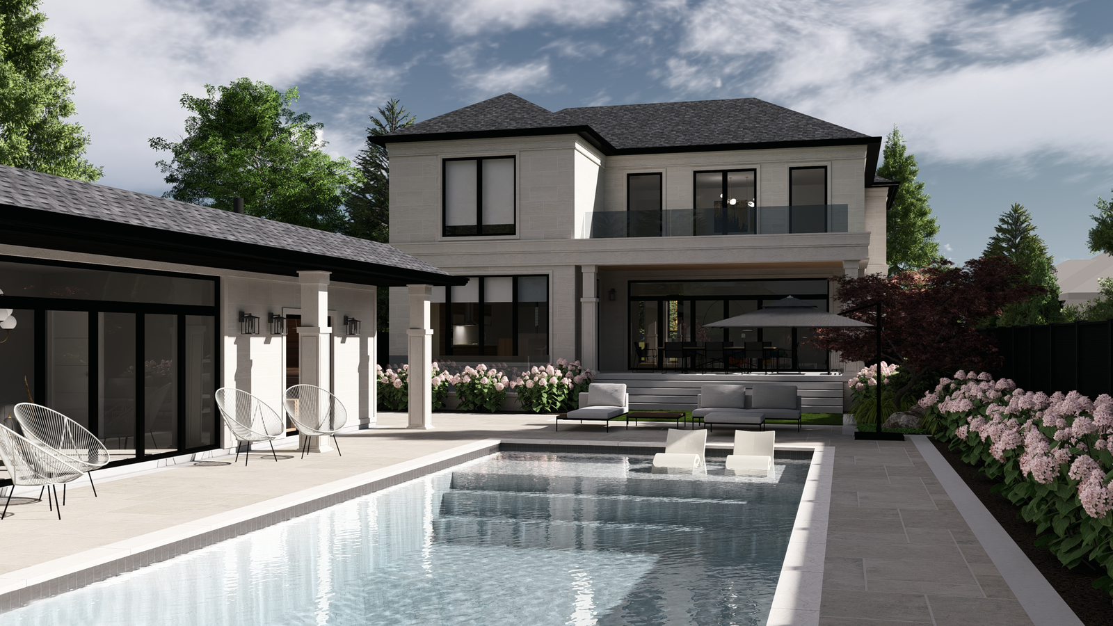 Grading and drainage plan for Milton pool permit submission